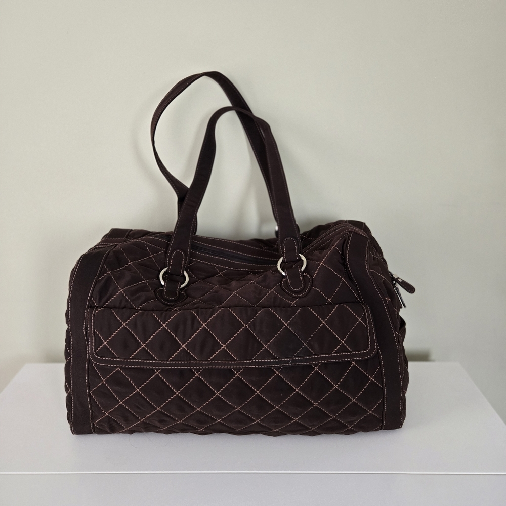 Vera Bradley Weekender Quilted Brown Tote Bag